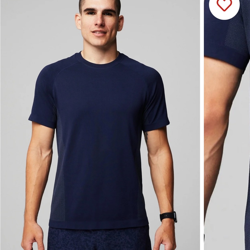 Fabletics Men's Navy Blue Shirt